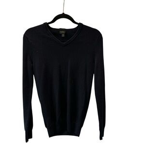 J. CREW NAVY BLUE V-NECK SWEATER***R1